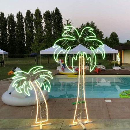 Luci per feste in piscina