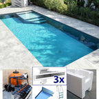 Easy Kit Sand Line, Do-it-yourself-Poolset 5 x 14 x h 1,50, Skimmer Überlauf Sandfilter