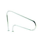 Main courante / poignée d'accès piscine Ø 43 mm 1250x800 mm en inox avec brides