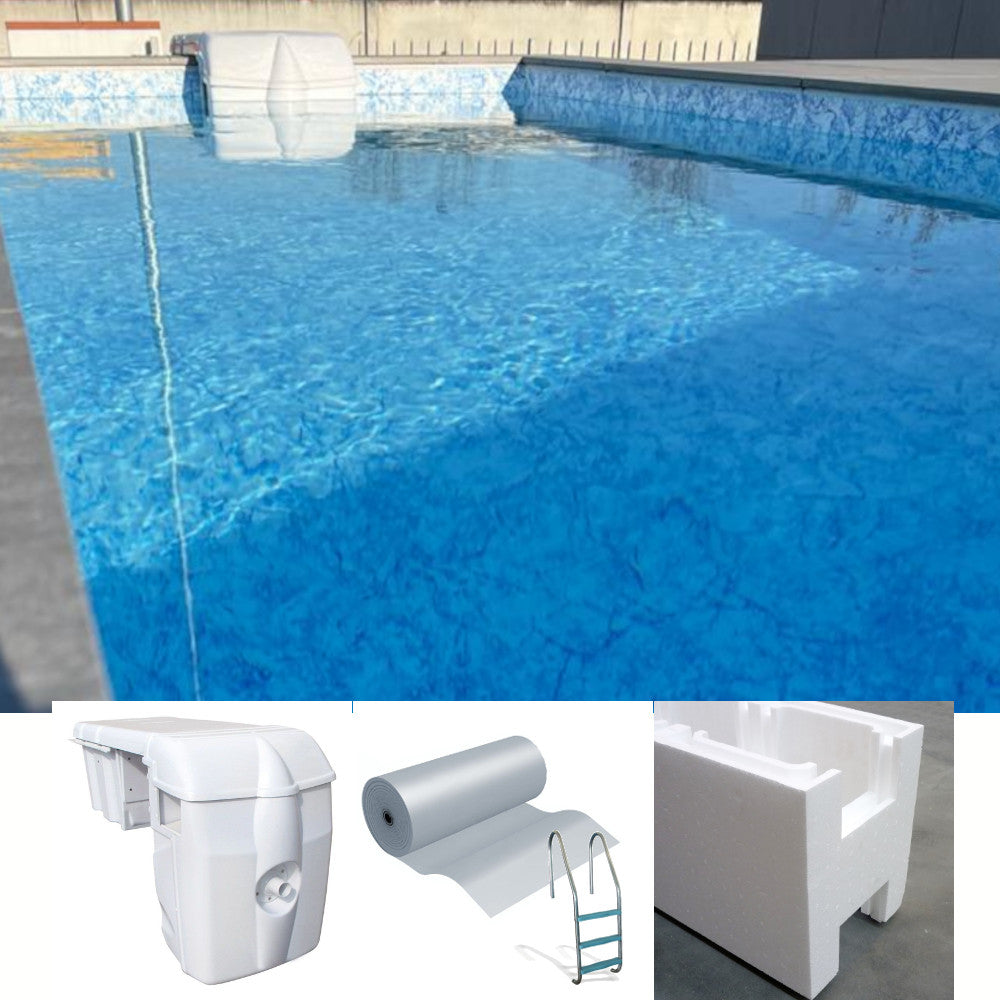 Kit piscina interrata in casseri 5x6|Piscina kit fai da te