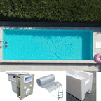 Easy kit design, DIY pool kit 6 x 6 x h 1.50, skimmer 