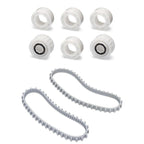 Kit mecánica discos guía y poleas + orugas para robot Dolphin