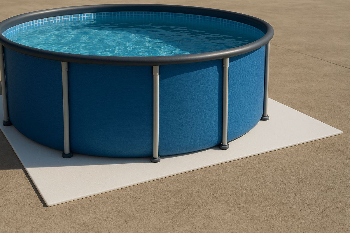 Tappeto materassino morbido da fondo 6 x 6 m per piscina fuoriterra