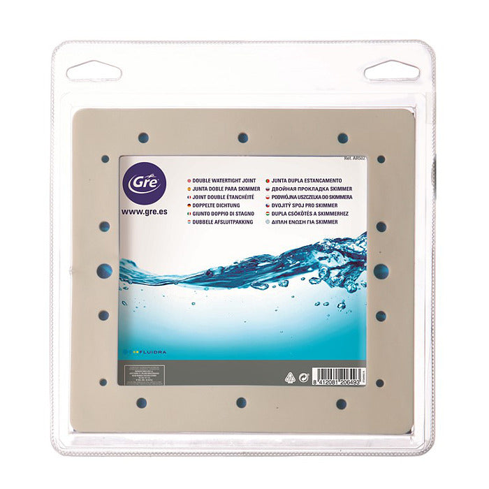 Guarnizione doppia per skimmer fuoriterra Gre  confezione