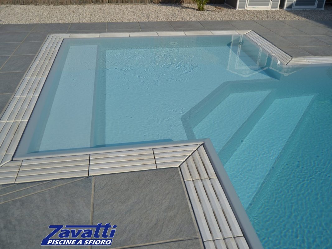 Bobina10 x1,65 m Telo pvc di rivestimento antiscivolo Soprema Grigio Chiaro effetto giorno