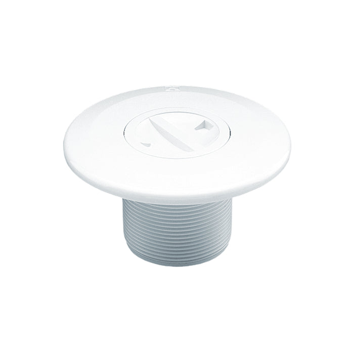 Bocchetta aspirafango in ABS filetto esterno 2" per piscina in cemento Astralpool bianco filettato