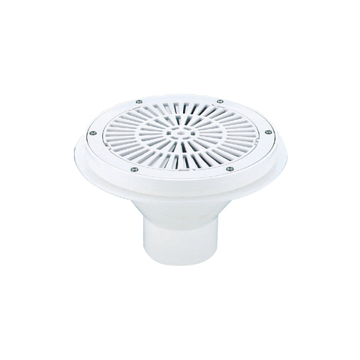 Bocchetta di fondo aspirazione 3" griglia regolabile in ABS per piscina in cemento Astralpool bianco portata regolabile 