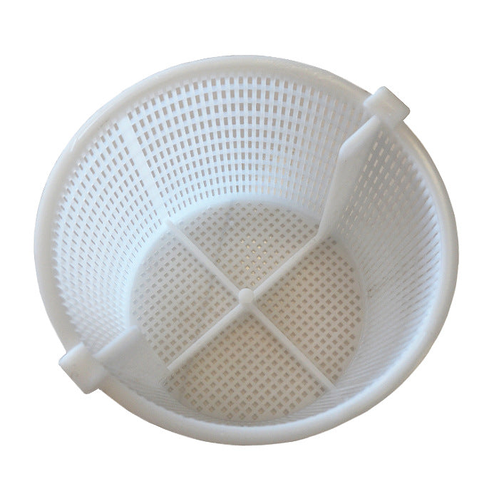 Cestello per skimmer Pool's - h 110 mm - Ø superiore 200 mm - Ø inferiore 140 mm trasparente con alette