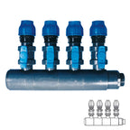 Modulares PVC-Sammelsystem - PN10 Ø 140 4XØ1 1/2" mit seitlichem Anschluss 3" - Pool's