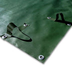 8 x 14 m Winter cover predisposed for tubes, with bands - for pool