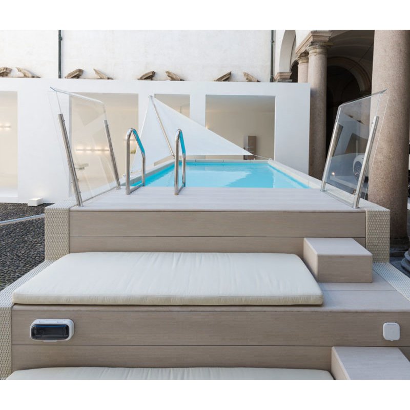 Piscina fuori terra Laghetto Dolcevita Yacht 2 x 4 m filtro a sabbia di design