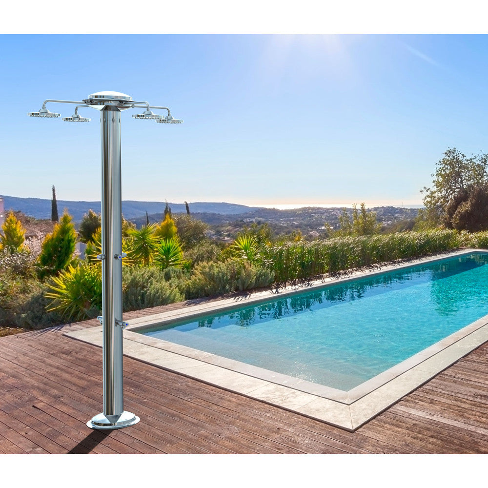 Multi doccia da esterno MUL-4P Solarjet Tecnocontrol Ati ambientata