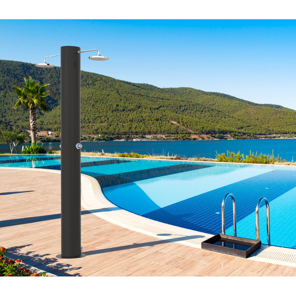 Doccia solare da esterno SOL-T2XN Eco Rain Ati ambientata