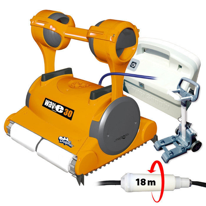 Robot pulitore Dolphin Wave 30 per piscina in piastrelle con kanebo