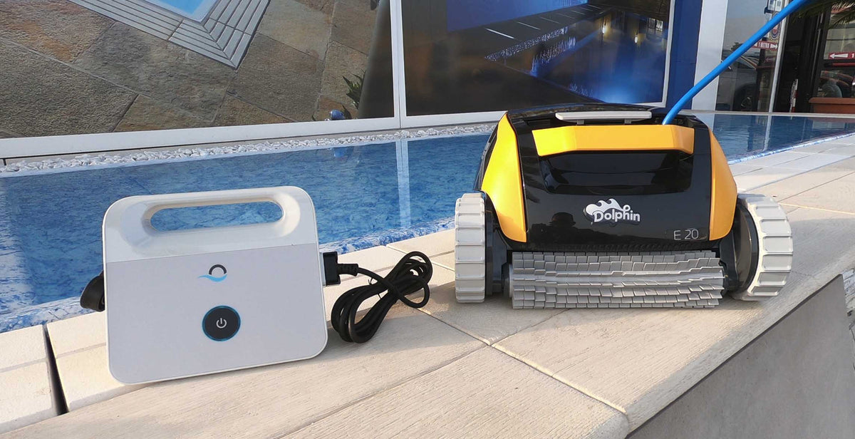 Robot pulitore piscina Dolphin E20 pulizia fondo e pareti piscina