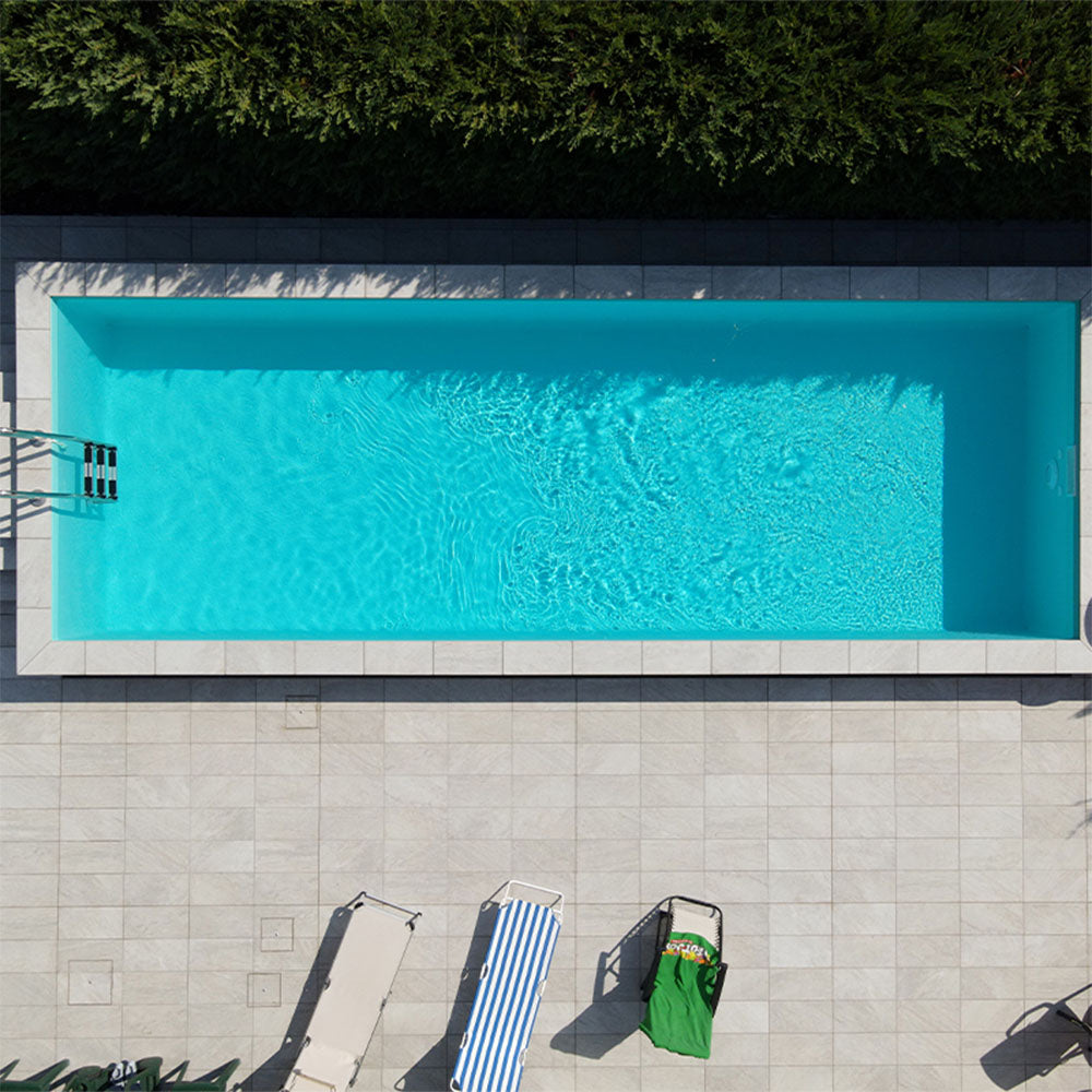 Kit costruzione piscina con doppio muro filtrante design 