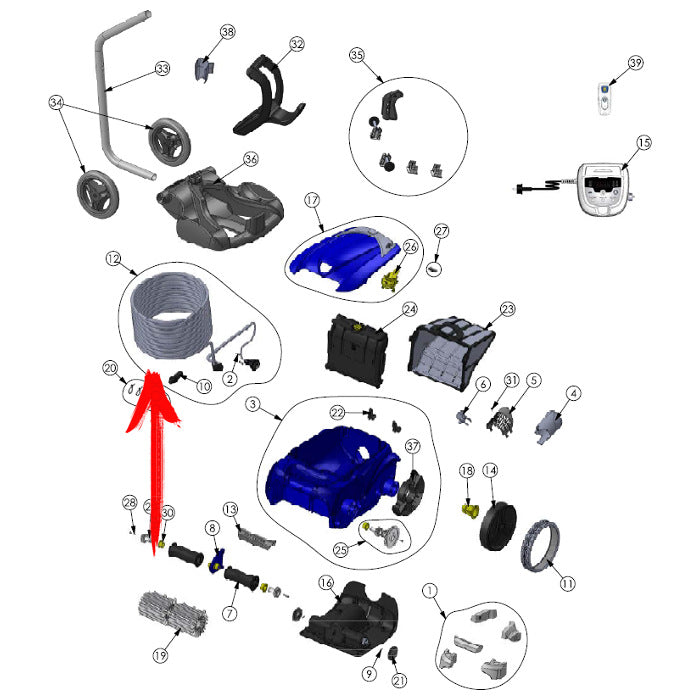 Zodiac R0713200 Cavo galleggiante 25 m per robot pulitori piscina RV 5600