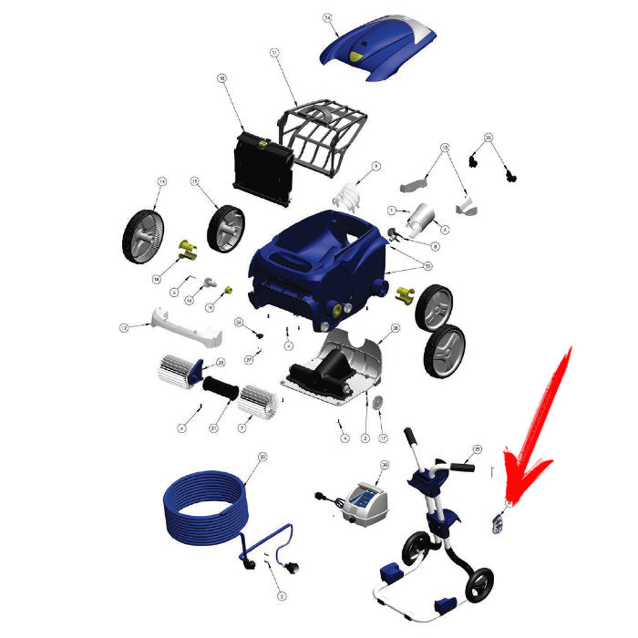 Telecomando per robot Zodiac Vortex 4 esploso
