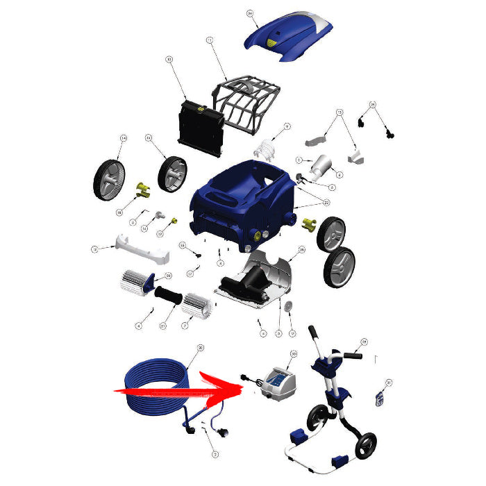Trasformatore / quadro di comando per ZODIAC VORTEX 4 esploso