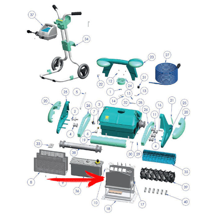 Zodiac W1187B Sacchetto filtro unico per robot piscina