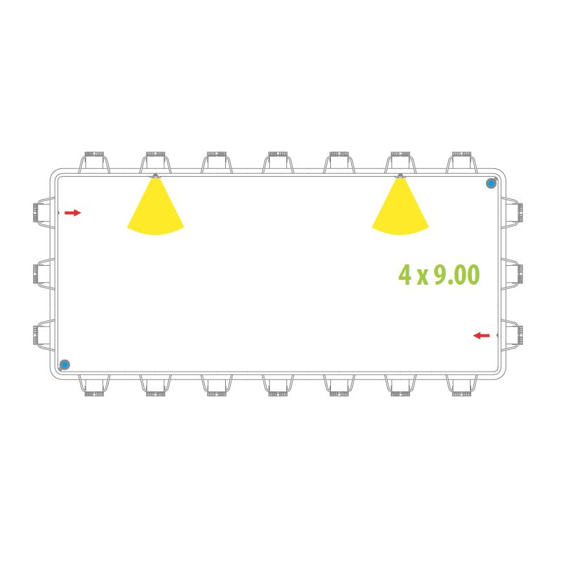 fari led Piscina fuoriterra Laghetto POP 49 filtro a sabbia 15 mc/h