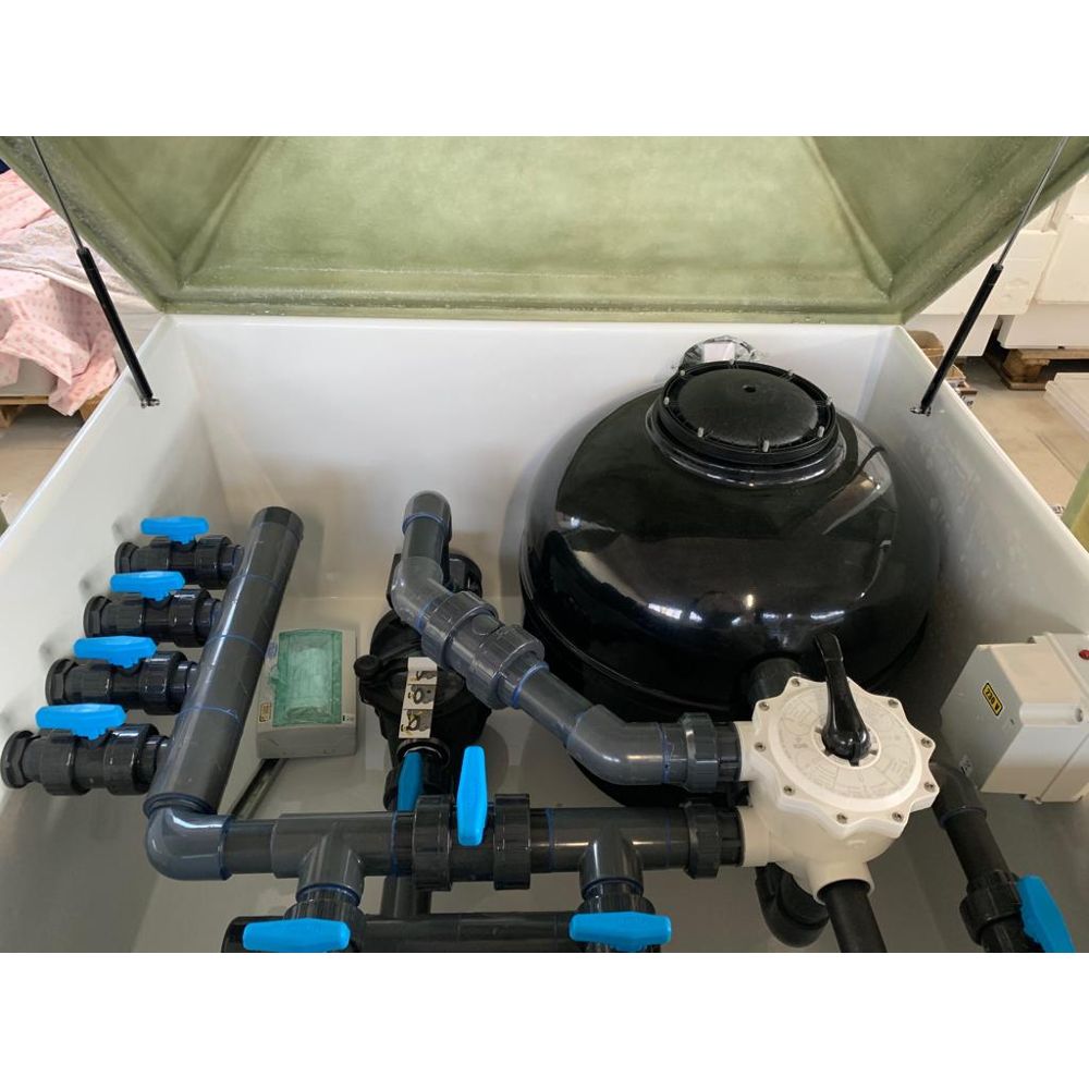 Locale tecnico con impianto completo da 22 mc/h pompa DAB 150 1,5 HP realizzato da Zavatti
