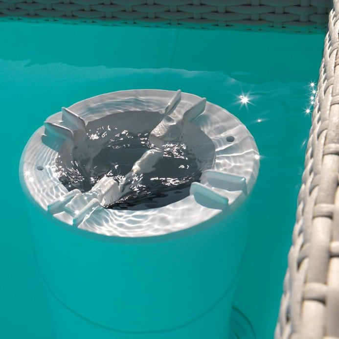 Piscina seminterrata Laghetto Divina 3 x 6 m | Filtro a cartuccia 11 mc skimmer galleggiante flottante