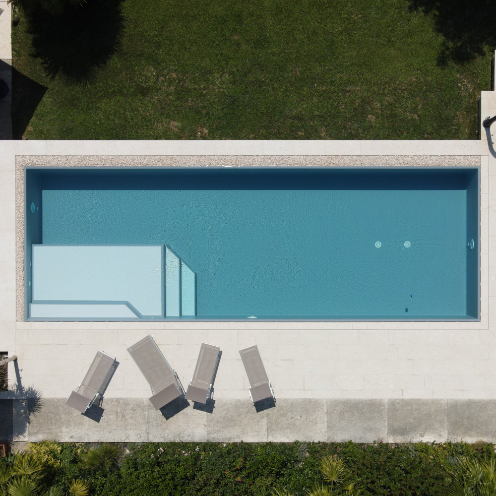 Easy kit Sfioro, kit piscina fai da te 7 x 14 m x h 1.40, filtro a sabbia