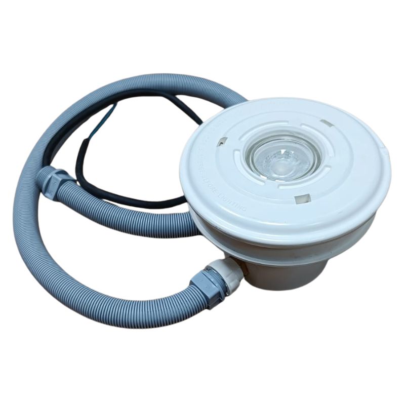 Kit mini proiettore led bianco completo di tubo corrugato