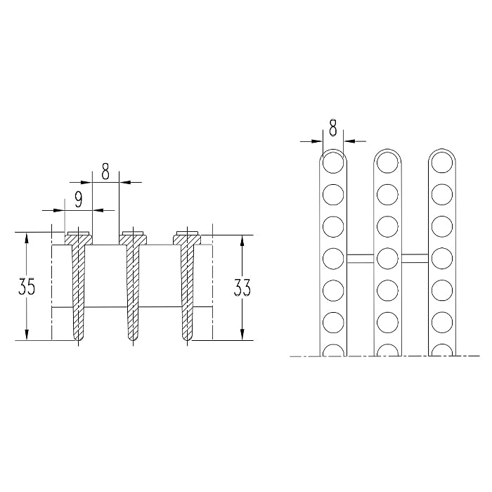 Griglia rettilinea arrotolabile modello PV/25 prezzo al m Patentverwag dettaglio tecnico