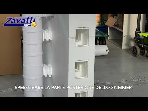 Easy kit Skimmer Kart, kit piscina fai da te 5 x 12 x h 1.50, skimmer sfioratore filtrante