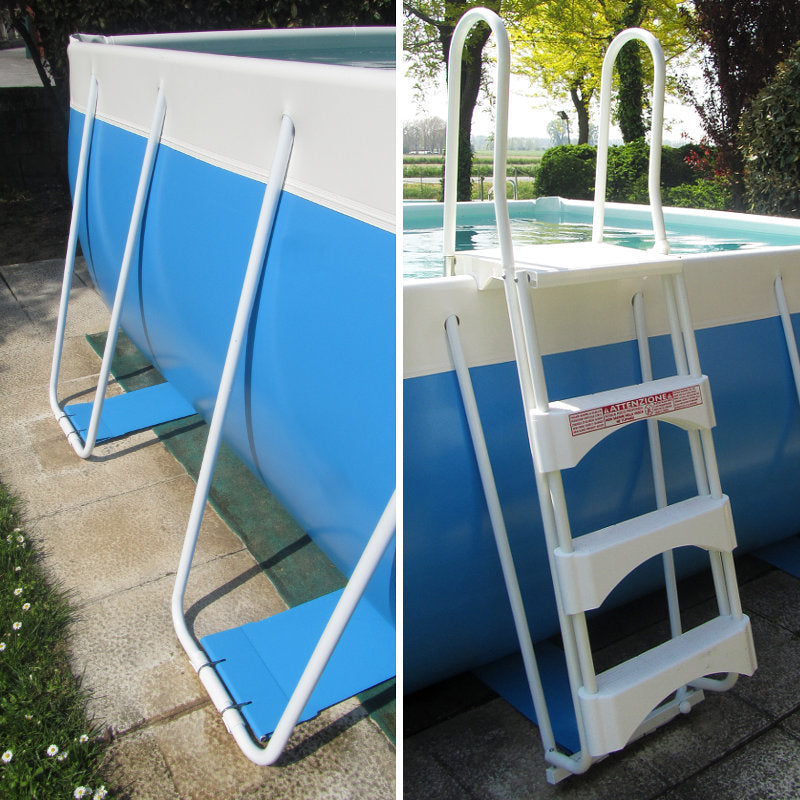 Piscina fuori terra Laghetto CLASSIC 27 | H 120  con FILTRO A SABBIA 6 MC/H scaletta di sicurezza per bambini