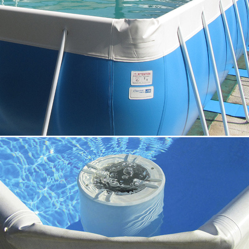 Piscina fuoriterra Laghetto CLASSIC 47 | H 120  con FILTRO A SABBIA 6 MC/H skimmer flottante