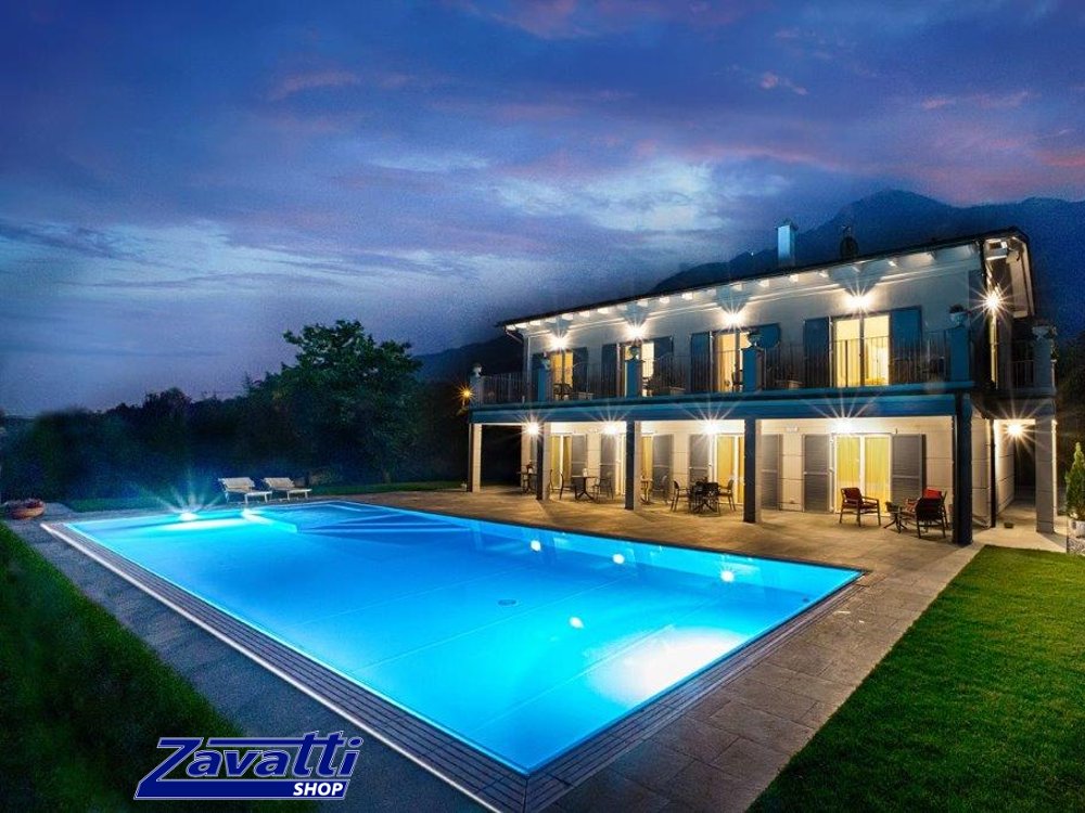 Seamaid 502655 Lampada faro led PAR56 Ecoproof per piscina, 60 Led bianco, 13,5W ambientata