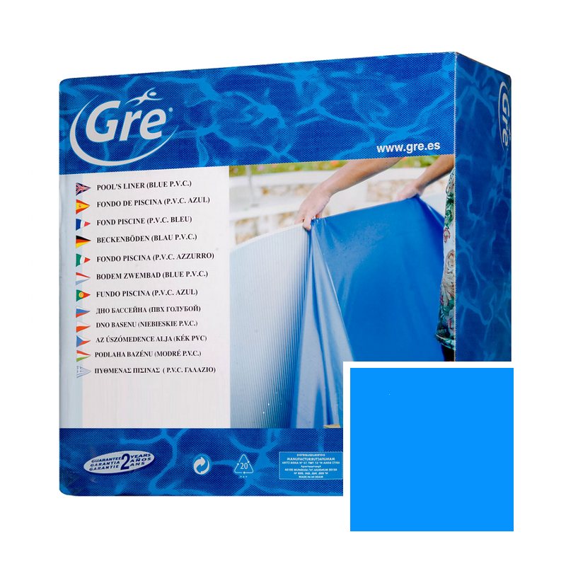 Liner BLU 75/100 per piscina in legno Gré EVORA 552 x 352 x h 130 cm