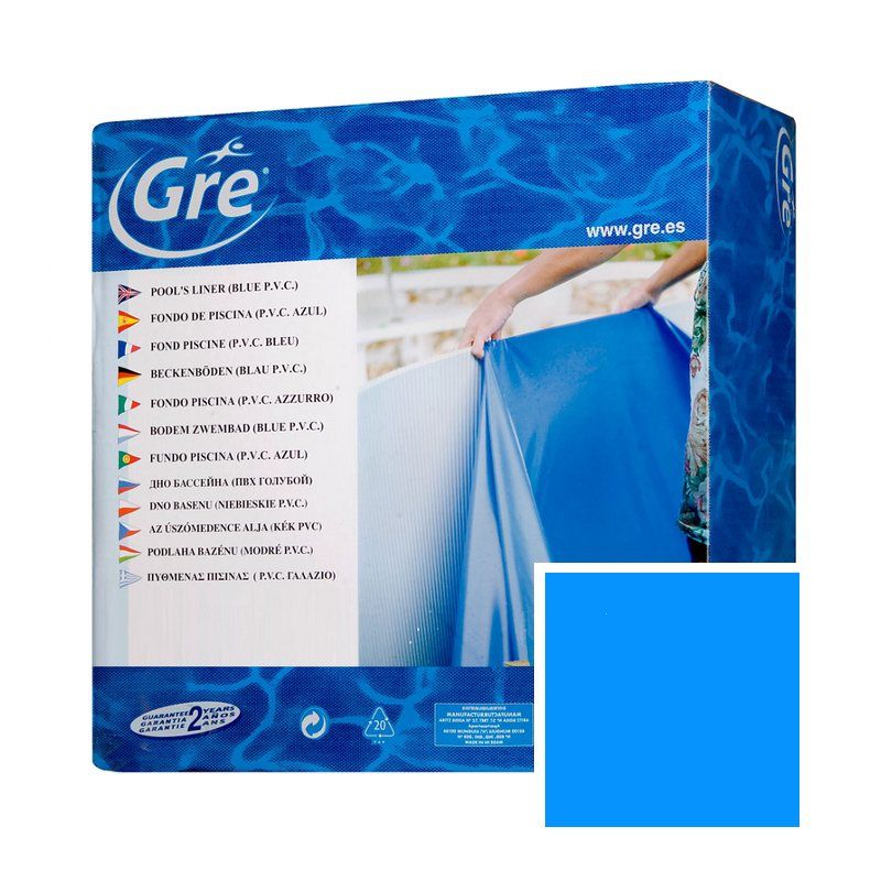 770398 Liner blu OVERLAP ø 460 x h120 cm 75/100 per piscina GRE' tonda 