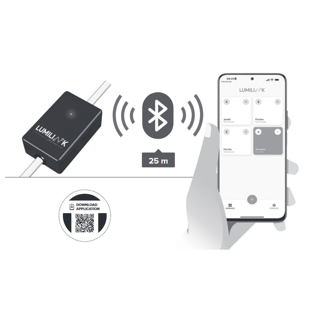 Modulo Bluetooth Lumilink per lampade piscina Seamaid 25m
