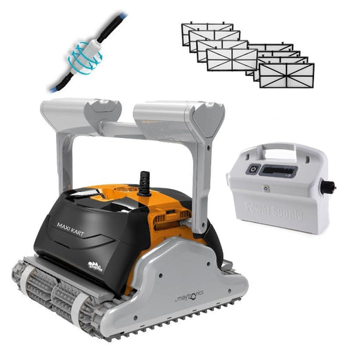 Robot pulitore per piscina Dolphin Maxi Kart Timer Gyro pulizia totale