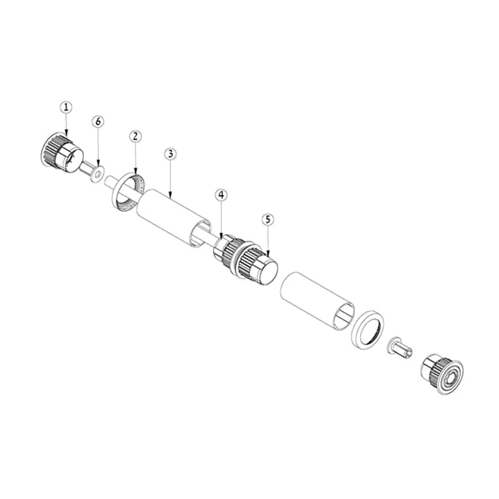 Maytronics 99955957-ASSY - Kit 2 pz. rulli corti per robot piscina Dolphin PRO X 2 - vista esplosa