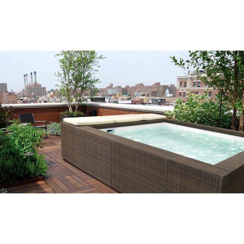 Piscina fuori terra Laghetto PLAYA 1 Made in Italy coffee