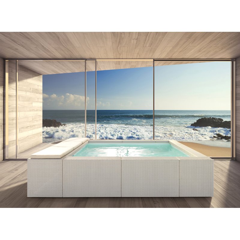 Piscina fuori terra Laghetto PLAYA 1 Made in Italy white