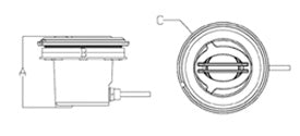 Kit mini proiettore led bianco 