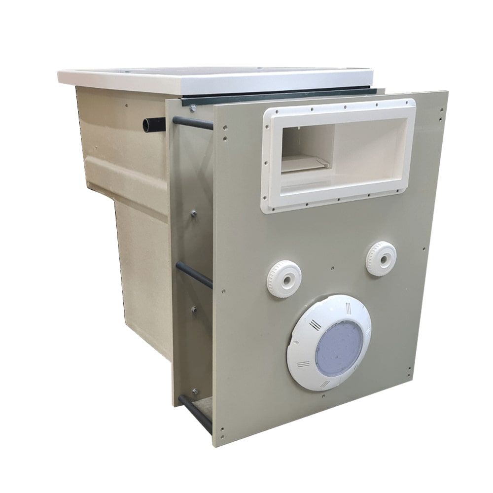 Easy kit design, kit piscina fai da te 5 x 7 x h 1.50, skimmer, muro filtrante