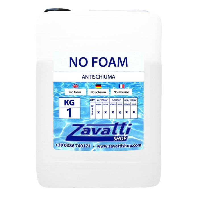 1 Lt No Foam - prodotto antischiuma concentrato inodore per vasche spa idromassaggio