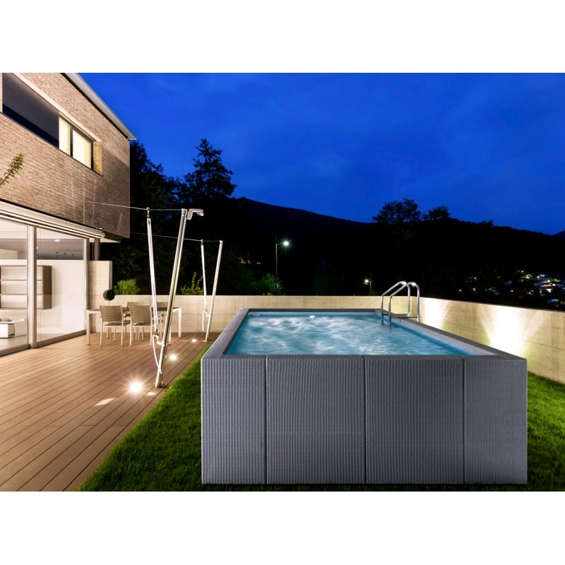 illuminazione Piscina fuori terra Laghetto Dolcevita Diva 3 x 5 m Filtro a sabbia