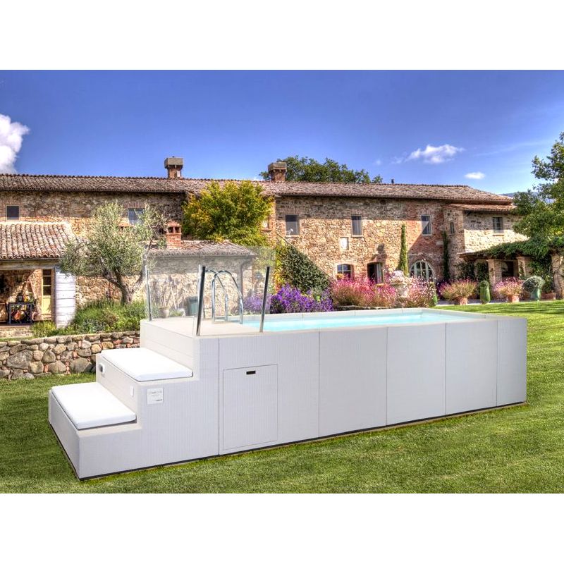 Piscina fuori terra Laghetto Dolcevita Yacht 3 x 6 m filtro a sabbia design