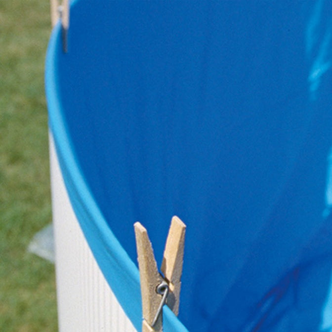 Liner overlap BLU 75/100 per piscina GRE' ovale 730 x 375 x h120 cm posa