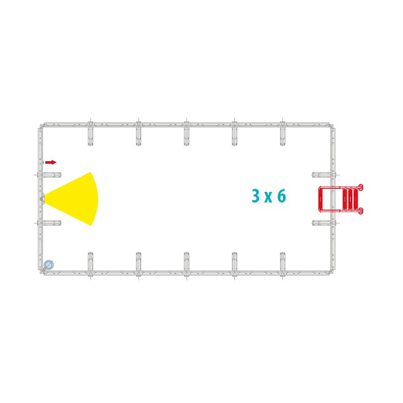 accessori Piscina fuori terra Laghetto Dolcevita Rattan 3 x 6 m filtro cartuccia
