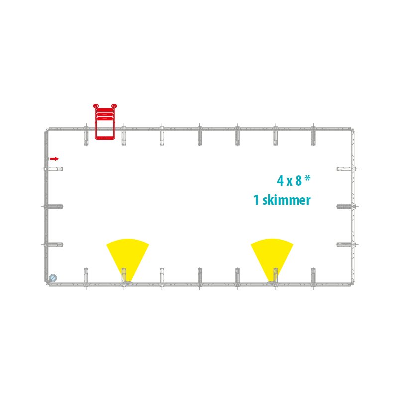 accessori Piscina fuori terra Laghetto Dolcevita Diva LTI 4 x 8 m filtro sabbia