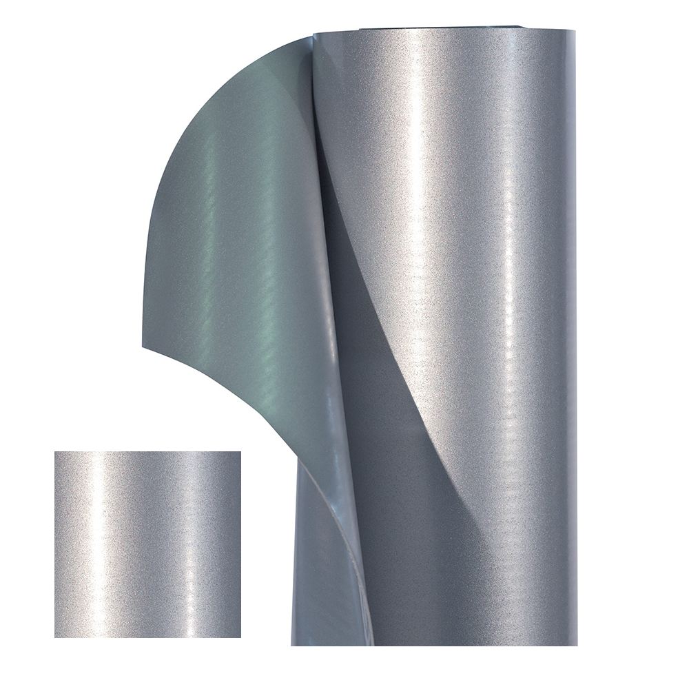 Bobina 25x1,65m Telo pvc armato di rivestimento Silver